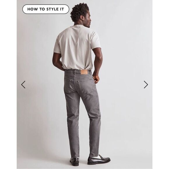 $128 Madewell NWT Garment-Dyed Athletic Slim Jeans size 33x32 m1 - Picture 2 of 5